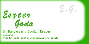 eszter godo business card